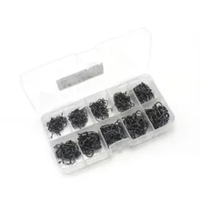 Сильный Крючки Рыбалка снасти прочный 500 шт. Multi-Размеры Спортивный Держатель Приманки