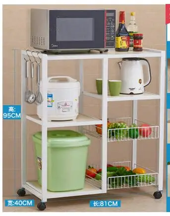 Kitchen rack. Multi-layer stainless steel microwave oven rack..