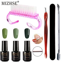 MIZHSE 7 шт. набор гель-лака для ногтей набор инструментов для замачивания маникюра цветной УФ-Гель-лак для ногтей Инструменты горячая Распродажа маникюрный набор