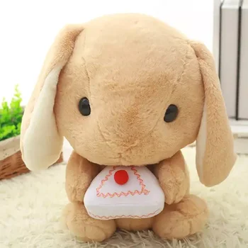 

40cm HOT Rabbit Cuddly Bunny Fluffy Rabbit Plush Dolls Toy Lying Cushion Pillow Cute Big Ear Rabbits Lop Gift Girls Dolls MR48