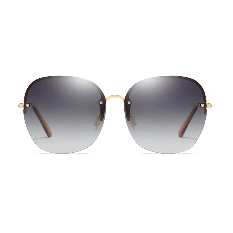 Женские бескаркасные поляризованные солнцезащитные очки уличная цветная пленочная линза для женщин солнцезащитные очки без оправы