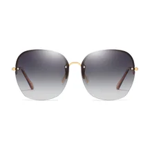 Женские бескаркасные поляризованные солнцезащитные очки уличная цветная пленочная линза для женщин солнцезащитные очки без оправы