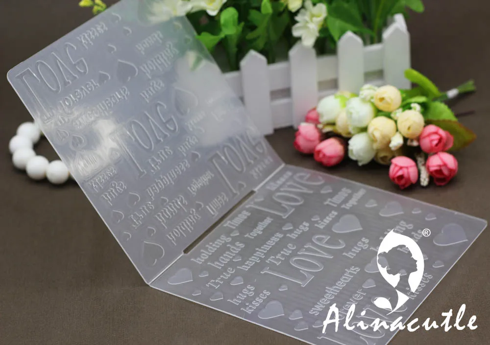 6 &quotX 6&quot пластиковая папка для тиснения alinaccraft love DIY альбом скрапбукинга