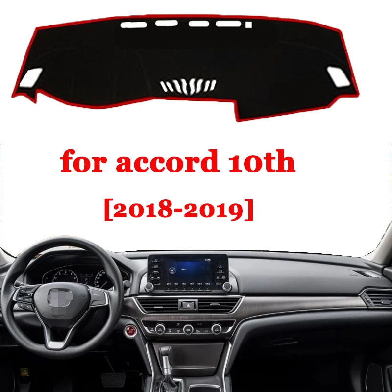 

car dashboard avoid light pad instrument platform For Toyota Accord 10th 2018 2019 Desk Cover Mats Carpets Automotive interior