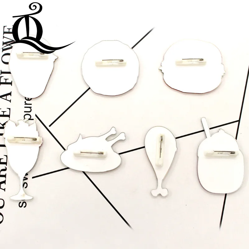 1 шт брошка мультфильм смешивания еда значки на рюкзак акриловые значки Мультяшные значки значок для одежды украшения знак 17