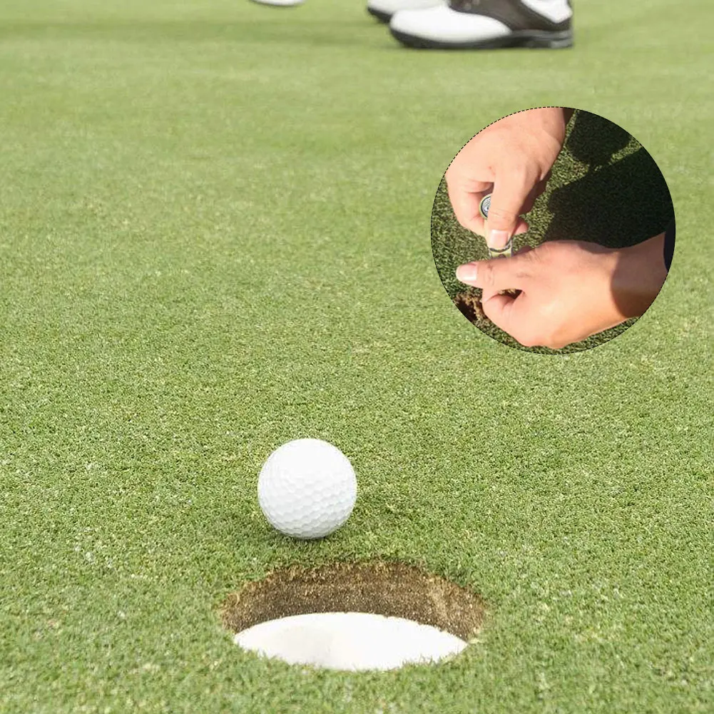 Складной инструмент для гольфа с Гольф инструмент шар шаг Groove очиститель учебные пособия для гольфа Аксессуары для гольфа положить