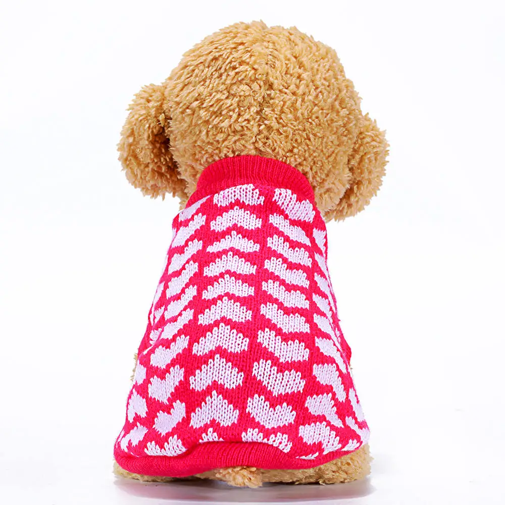 17 Winter Warm Pets Sweater Dog Clothes For Puppy Outfit Sweater Yorkies Dogs Clothes For Small Dogs Chihuahua Cats Products (12) - 