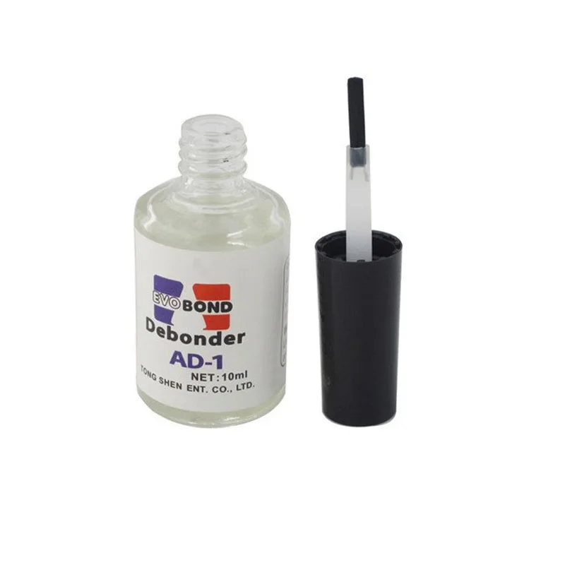 

1 pc 10ml Nail Art with Brush Nail Glue ad-1 Eyelashes stickers False Tip Rhinestone Liquid Remover