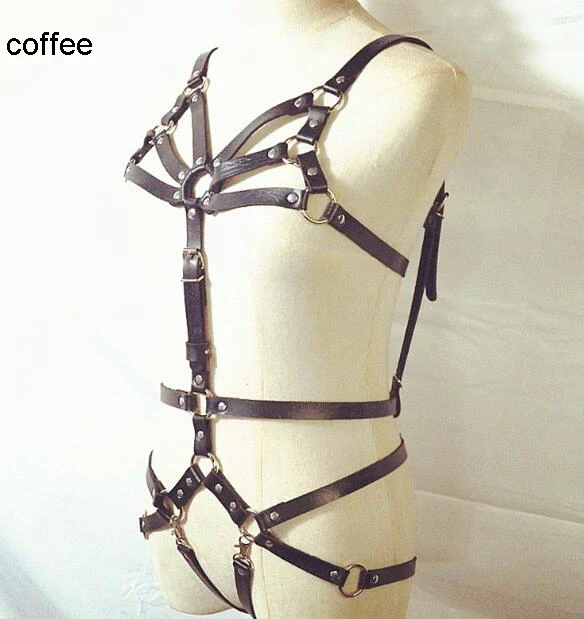 Женский винтажный готический кожаный пояс для связывания, летний сексуальный корсет, пояс для тела, ремни подтяжки, подвязки, ремни