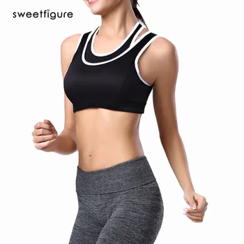 

2015 Underwear Vest Shockproof No Rims With Chest Pad Lingerie Quick Corsets Gather Bras
