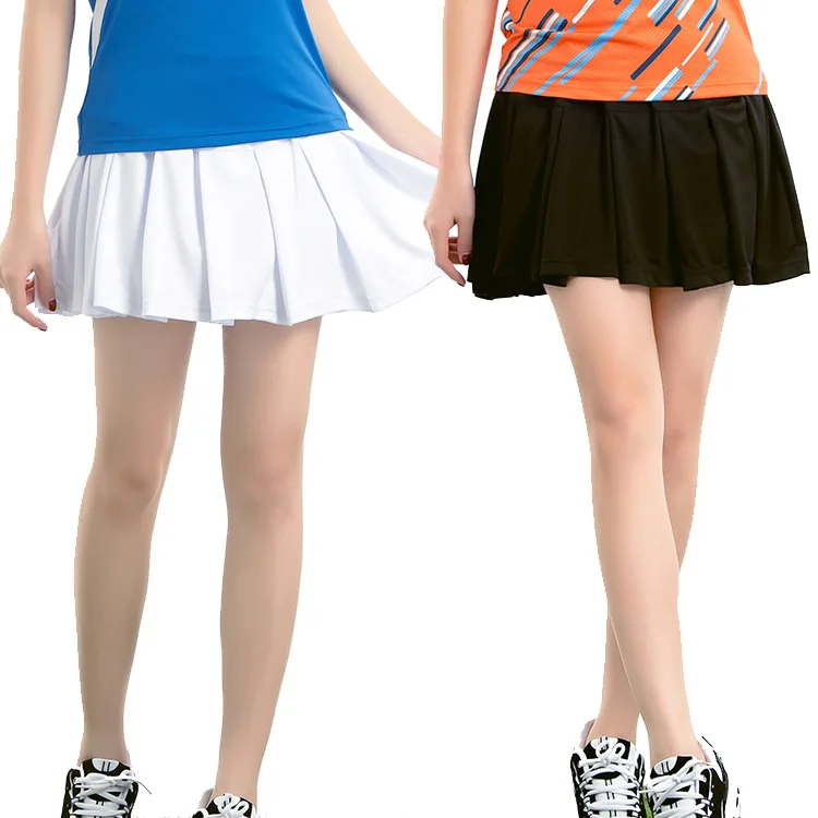 Женская однотонная с подкладкой 2 в 1 Мини теннисная плиссированная юбка шорты дышащие быстросохнущие юбки для йоги, танцев, фитнеса, девушек