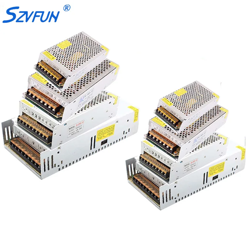 

Szvfun 50W Led Driver 100w 220v to 12v Power Supply 2A 5A 10A 15A 20A 30A Alimentation 12 Volt Transformateur 220v 12v for Strip