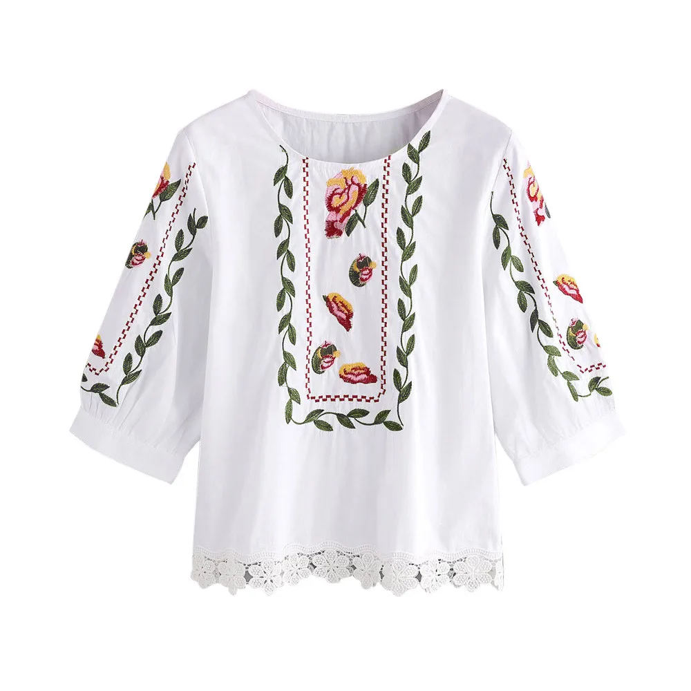 

Ladies Print T-Shirts Loose Simple Large Size Top T-shirt met grote afmetingen Camiseta de gran tamano