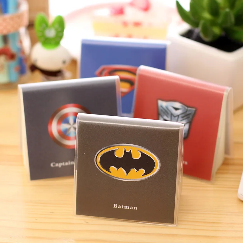 

100Sheets Mini Cute Superman Batman Notebook Exercise Book Notepad with PVC cover Office School Supplies Gift For kids