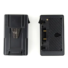 CES-New Gold Mount to V Mount Battery Adapter Plate Converter with D-tap Port