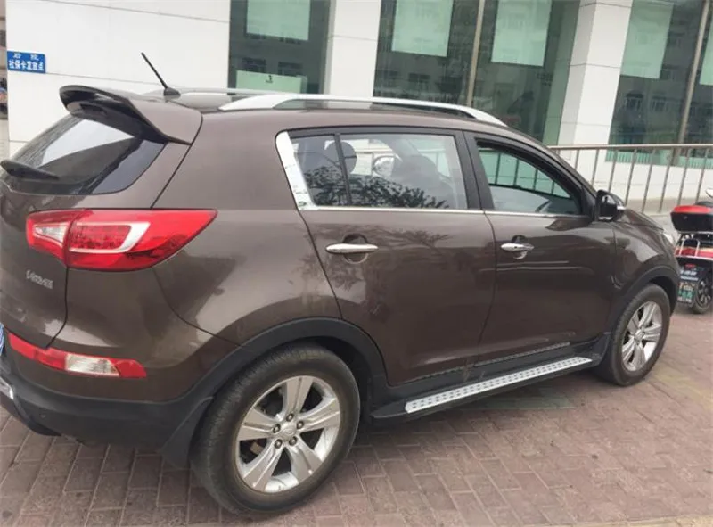 Для Kia Sportage R 2011 2012 2013 16 ABS пластиковый Неокрашенный задний багажник задний спойлер на крыше