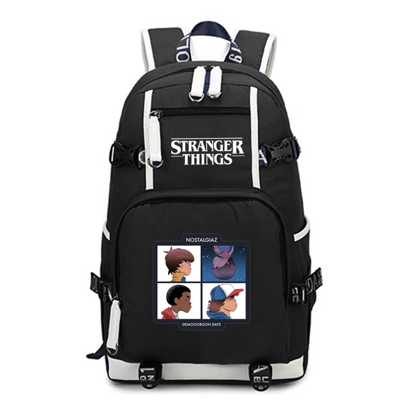 

Stranger Things prints Backpack Daily Bookbag Teens Boys Girls Rucksack Fashion Large Capacity Casual Back to College Mochila