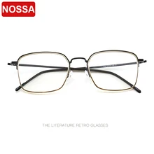 Новая Корейская версия ретро-арт ультра-светильник с плоским зеркалом для мужчин и женщин, модная двухцветная оправа для очков с металлической оправой