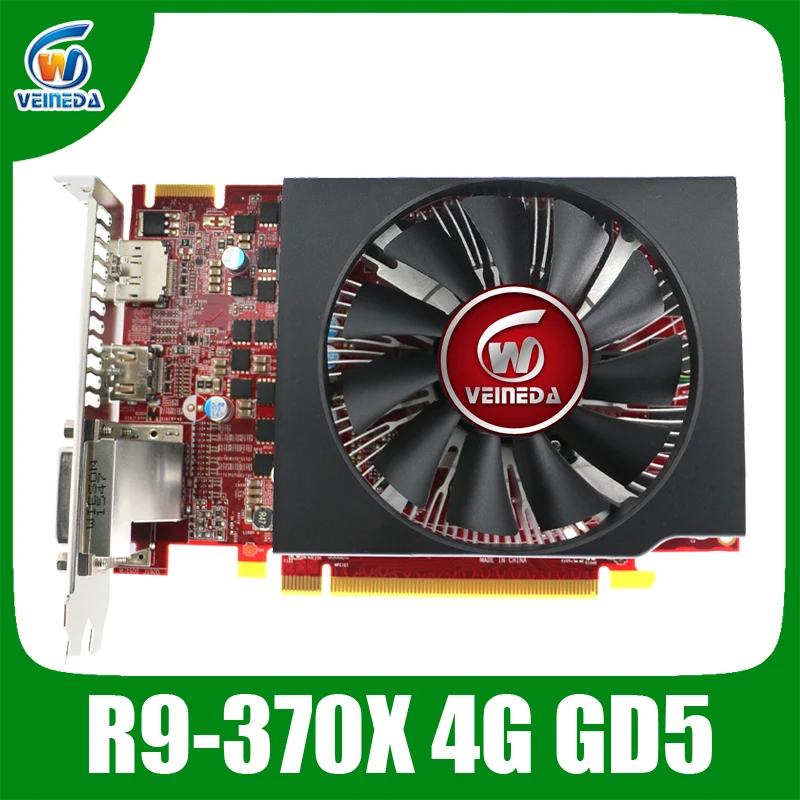 New GPU Veineda video card R9 370X 4GB GDDR5 256Bit graphics vga cards 1070/5600MHz Produced by MSI Stronger than GTX950