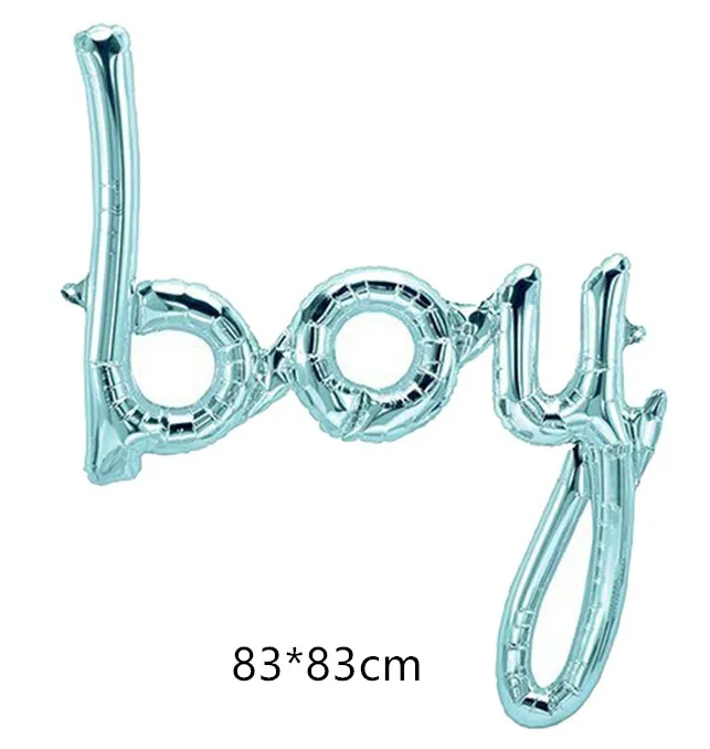 

Gender Reveal Balloon Girl or Boy letter Foil Balloons Baby Shower 1st First Birthday Party Decorations Kids Supplies