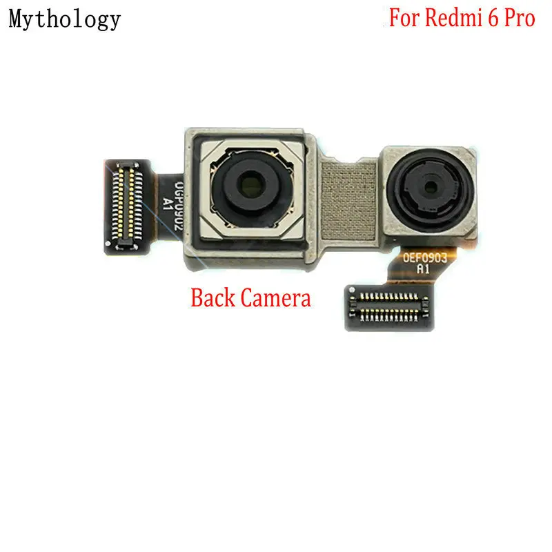 Mythology For Xiaomi Redmi 6 Pro Big Back & Front Camera Module Mobile Phone Rear Camera Flex Cable Replacement