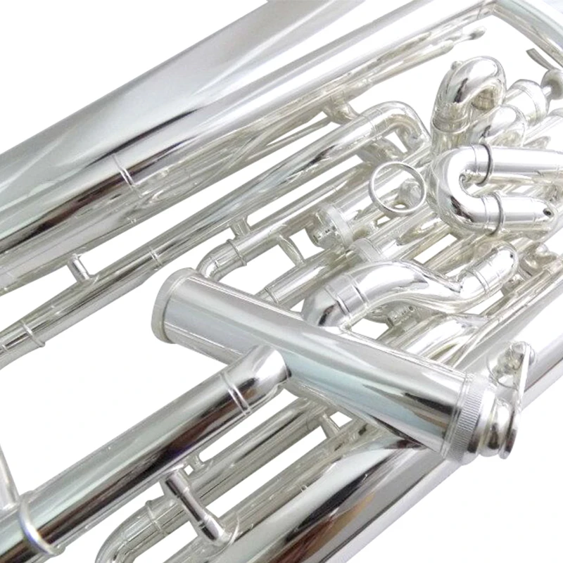 Bb euphonium система компенсации посеребренные рога 3 + 1 поршневые Музыкальные