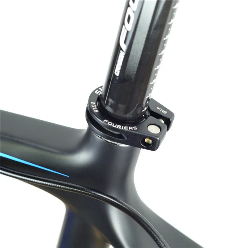 

FOURIERS Bicycle Seatposts Clamps Mountain Bike Seat 31.8/34.9mm Post Clamp Seat Tube Clip 27.2mm/30.9mm/31.6mm Lockable Clamp