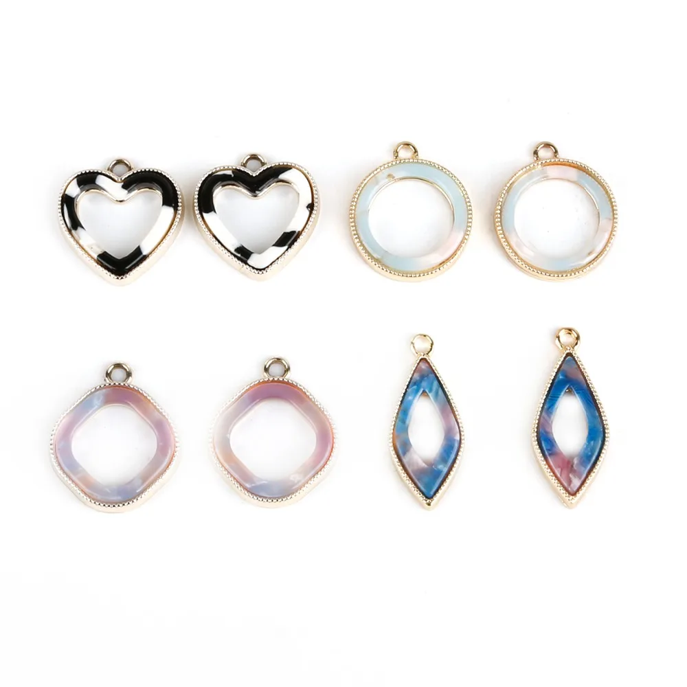 Fashion 2pcs/lot 4 Type Charm Metal pendant Hole dia 1.5mm for DIY Bracelet Necklace Jewelry Making 2018 New Arrival | Украшения и