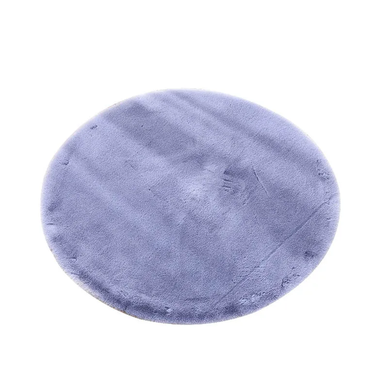 Пушистые круглые ковры для гостиной Декор из искусственного меха кролика ковер для детской комнаты плюшевые ковры для спальни мохнатый ковер современный коврик