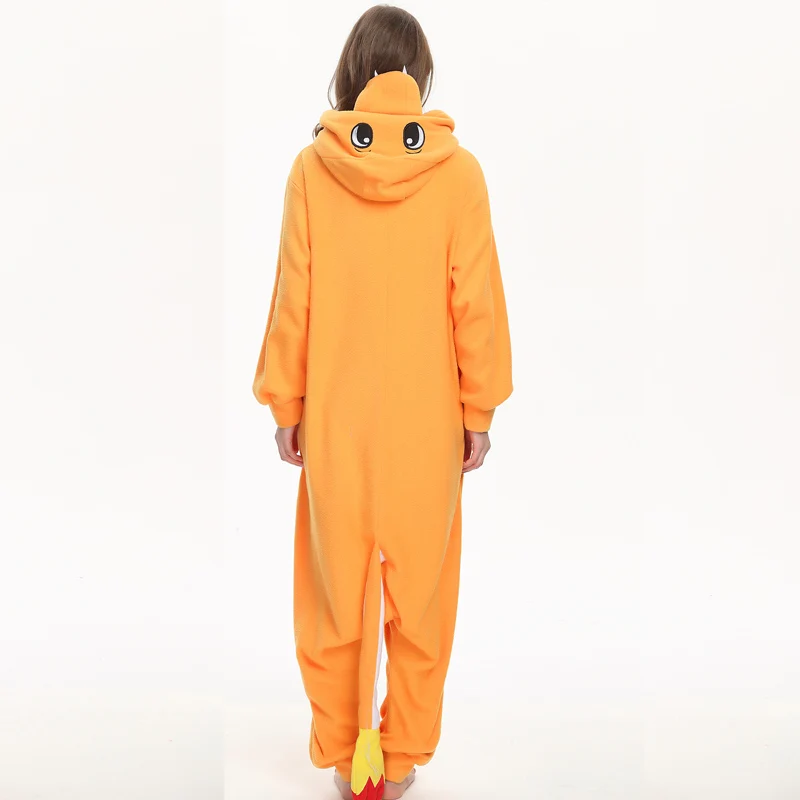 

Pokemon Charmander Onesies For Adult Kigurumi Pajamas Cartoon Dragon One-piece Costume Women Men Winter Cartoon Pyjama Sleepwear