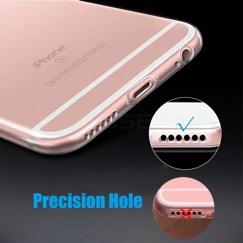 MOUSEMI For iPhone 6 Case Silicone Transparent 6S For iPhone Case Luxury TPU Coque Clear For iPhone 6 6s Plus Phone Cases Cover