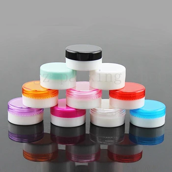 

5g X 100pcs empty Cream Jar, Cosmetic Container, Sample Jar,Display Case,Cosmetic Packaging ,5g Mini plastic bottle small tin
