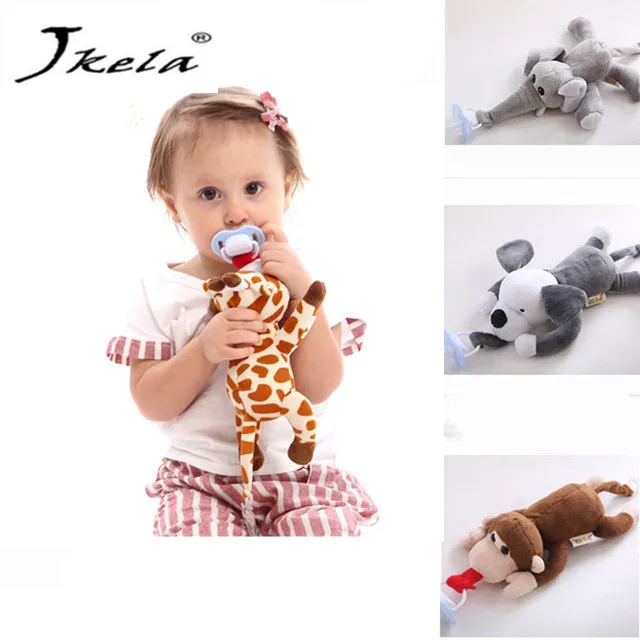

[New] Newest Removeab Baby Boy Girl Dummy Pacifier Chain Clip Plush Animal Toys Soother Nipples Holder (not include Pacifier)