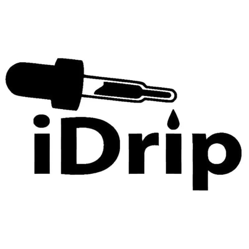 17.8CM*10CM IDrip Sticker Vinyl Decal Car Funny Vape Drip Vapor Cloud