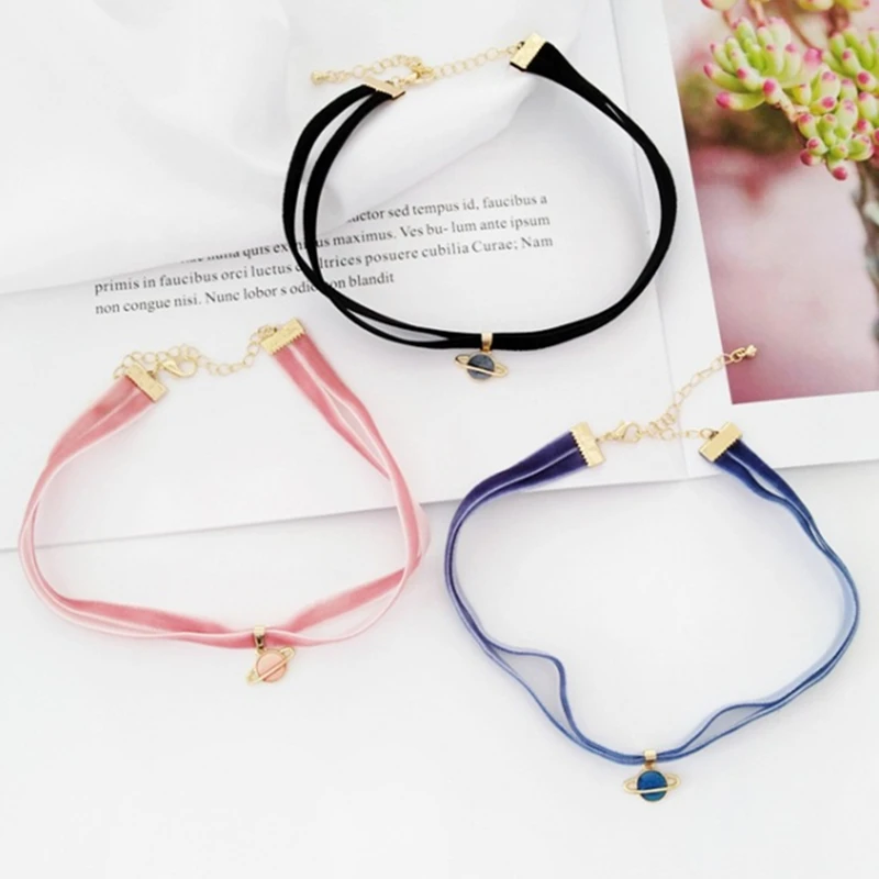 

Choker Necklace Planet Pendant 2018 New Fashion Jewelry Gifts For Women Accessory Wholesale