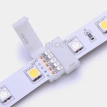 5pcs RGBW LED Strip Connector 5 pin 12mm 5050 strip to strip joint for 12 24V