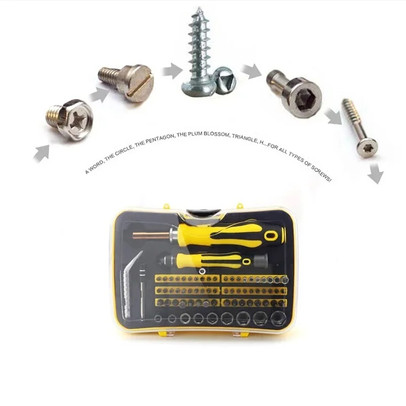 

58 In 1 Precision Screwdriver Set Multi-function Phillips and Torx Screwdrivers Hand Tool Set for Laptop Computer Repair Tools