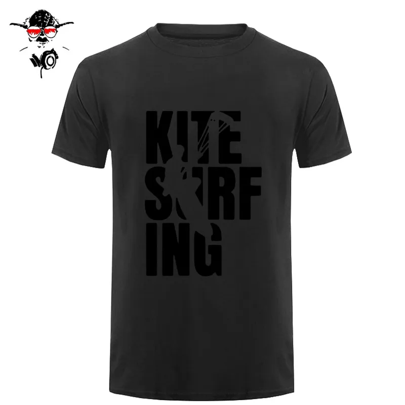 Футболка с кайтсерфингом и надписью «EAT SLEEP», крутая футболка с надписью «Surfinger», забавный подарок, футболка с круглым вырезом, футболка в стиле Харадзюку - Цвет: 6