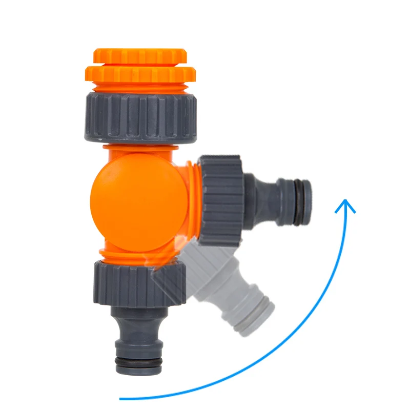 Быстроразъемный вращающийся водопроводный сплиттер для орошения сельского хозяйства, быстроразъемный водопроводный клапан 1/2 дюйма 3/4 дюйма
