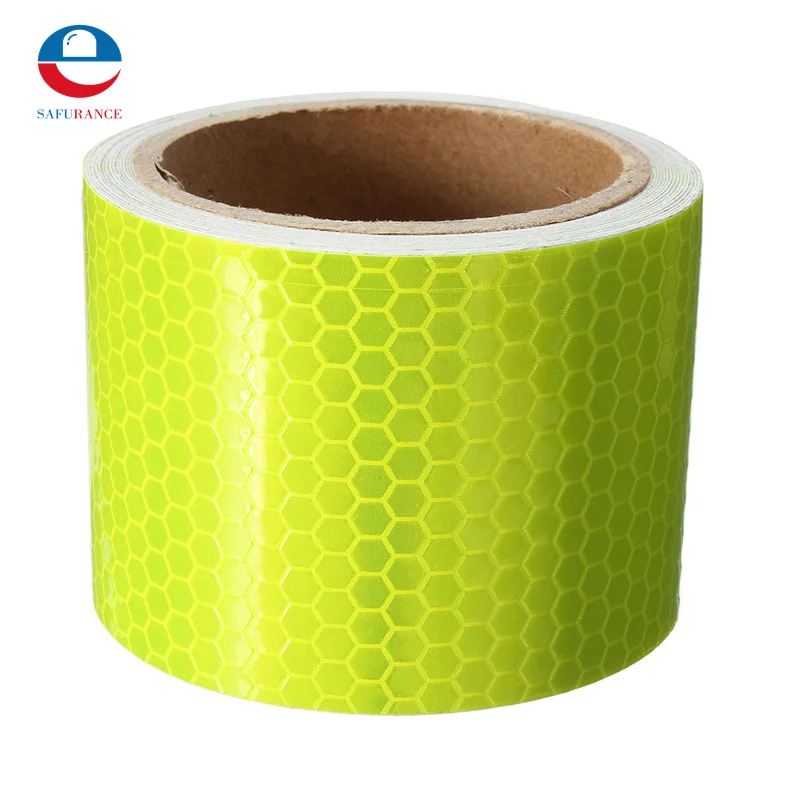 

2"X10' 3 Meters Fluorescence Yellow Reflective Safety Warning Conspicuity Tape For Motorcycle Cars New Arrival High Quality