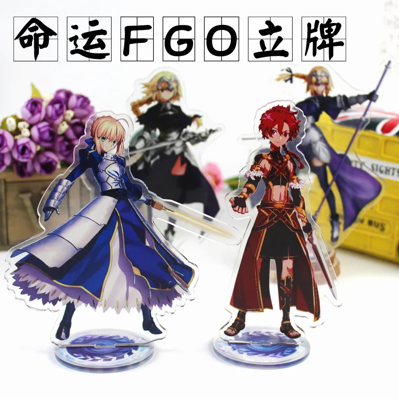 

Game Fate Grand Order FGO Keychain Cartoon Figure Saber Astolfo Pendants Acrylic Key Ring Desktop Decor Toy Doll Gifts 16cm