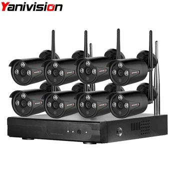 

Home Security Camera CCTV System Wireless DVR 8CH IP CCTV Kit HD 1080P P2P IR Night Vision Plug Play Video Surveillance Wifi Kit
