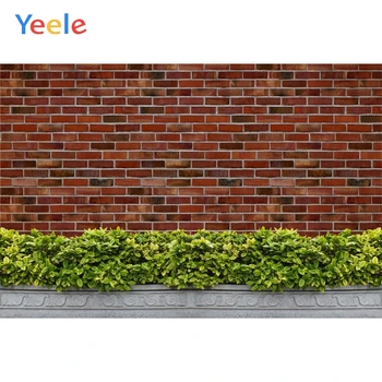 

Yeele Wallpaper Photocall Red Red brick Glass Retro Photography Backdrops Personalized Photographic Backgrounds For Photo Studio