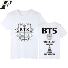 2017 fitness T Shirt blouse Shirt Women men Cotton T-Shirt Kpop BTS T Shirts JIN/SUGA/RAP MONSTER/J HOPE/V/JIMIN/JUNG KOOK