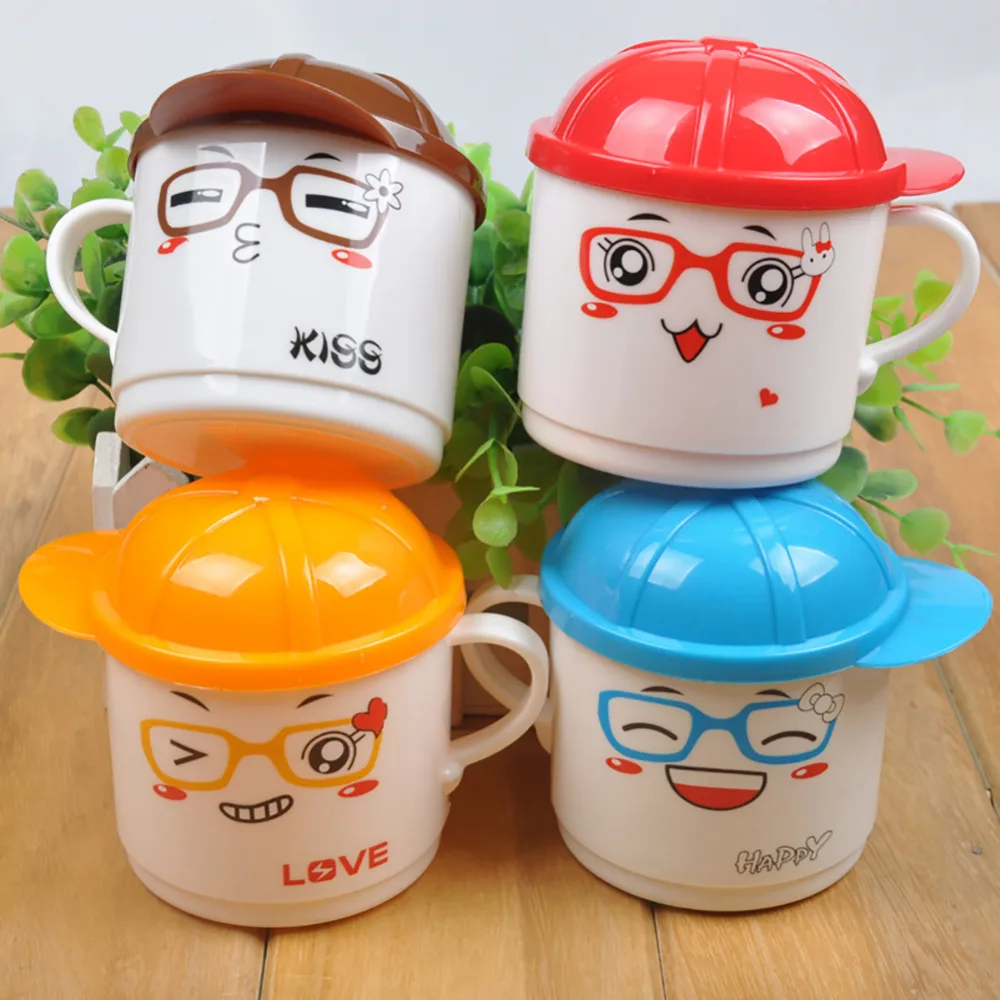 200ML Children's Milk Cups Cartoon Plastic Juice Cups Baby Training Cup