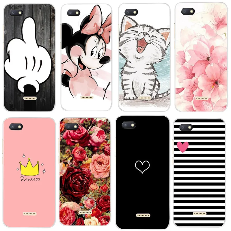 

for Xiaomi Redmi 6 Case Redmi 6A Case Cover Soft Silicone Pattern Back Cover on for Coque Redmi6 Xiomi Redmy 6 A Phone Case