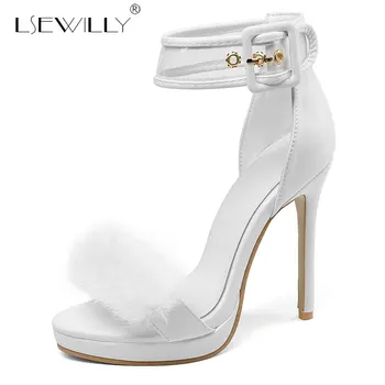 

Lsewilly Women Shoes Summer Sandals Platform High Heel Sandals Gladiator Party Shoes Thin High Heel Female Cutout Red Shoes E602