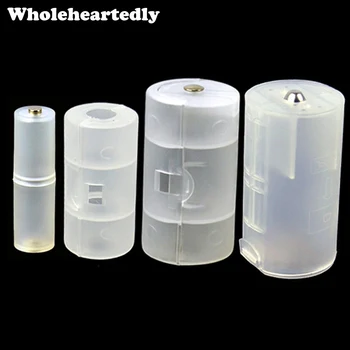 

1 set 2AA to D Cell Battery Adaptor Holder Case Converter Switcher AA to D Batteries Adapter AA to C Battery Box AAA to AA Size