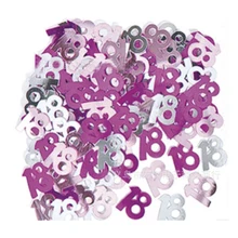 18 Таблица конфетти-сказочный SHIMMER розовый 18th день рождения Таблица Конфетти