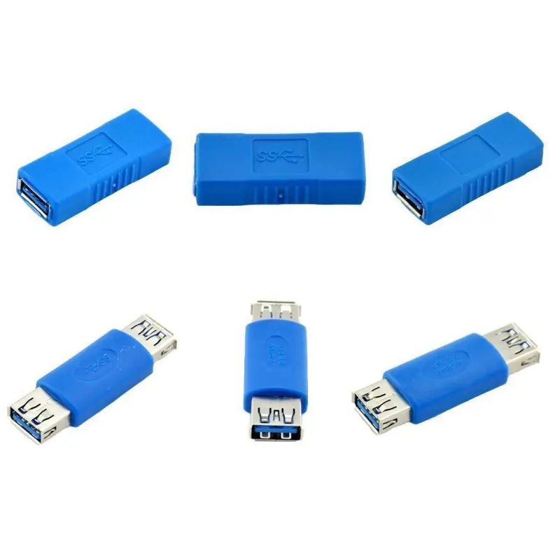 12 шт./упак. USB 3,0 Штекерный разъем коннектор переходник конвертер абсолютно - Цвет: Синий